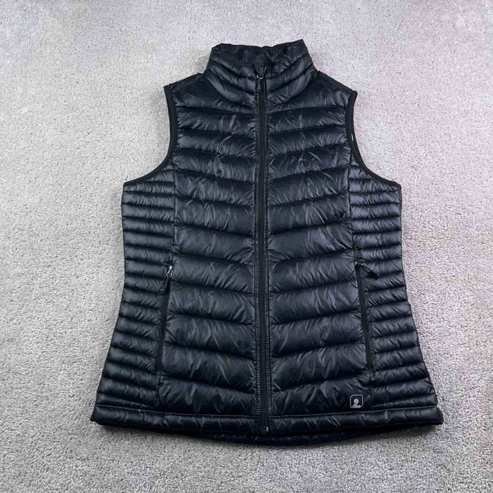Eastern Mountain Sports EMS Vest Mens Medium Black Goose Down Downtek Puffer